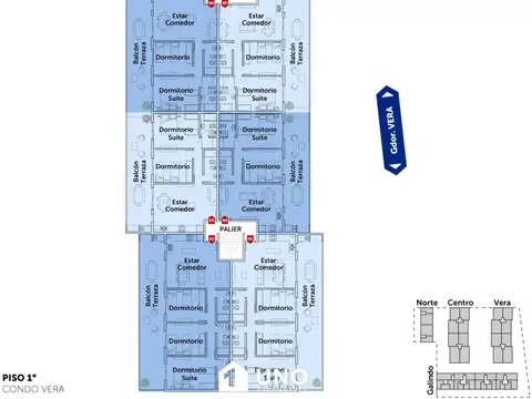 Departamento 3 ambientes con 2 baños