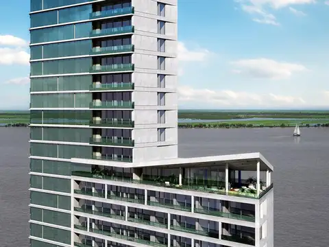 Con 2 baños, amenities y vista al río  