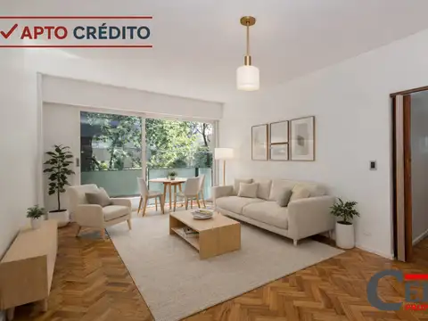 Venta - Dto 4 Amb - Baño/Toilette - Balcon y Patio - Al frente - Con Cochera - CABA