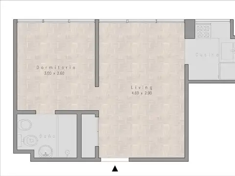 Departamento en Alquiler de 2 ambientes