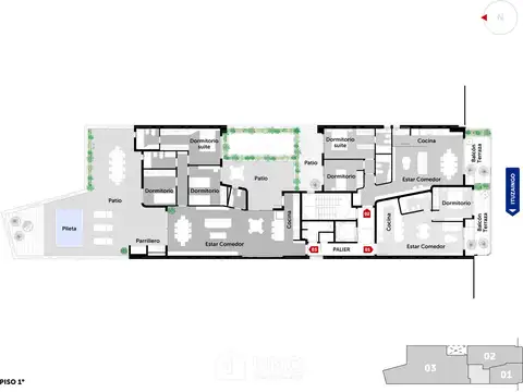 Departamento en Venta de 4 ambientes