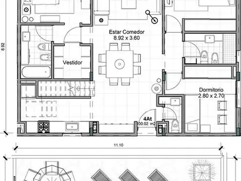 Departamento en Venta de 4 ambientes