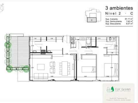 Departamento en Venta de 2 dormitorios