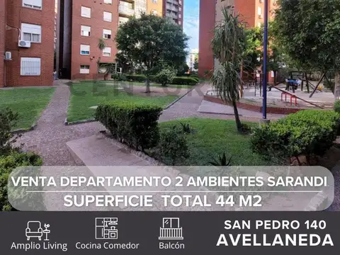 VENTA DEPARTAMENTO 2 AMBIENTES SARANDI - AVELLANEDA