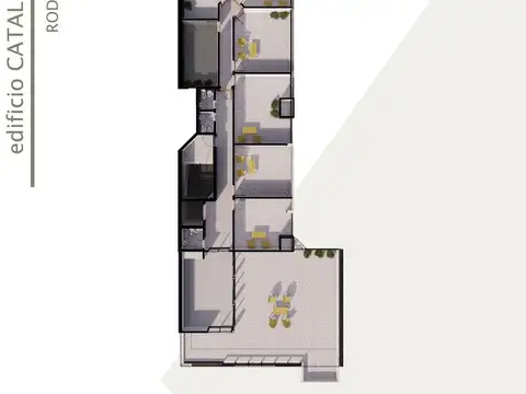 Departamento 3 ambientes con 2 baños