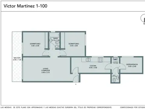 Departamento en Venta de 3 ambientes