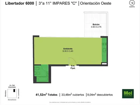 Libertador 6000, Piso 2