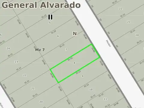 Terreno en Venta en Miramar, USD 12.000