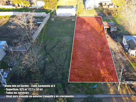 Terreno en Venta de 625,0 m2