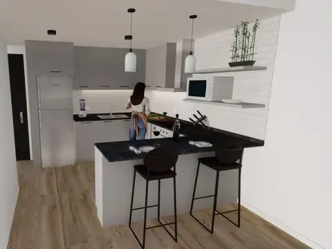 Departamento 3 ambientes con 2 baños