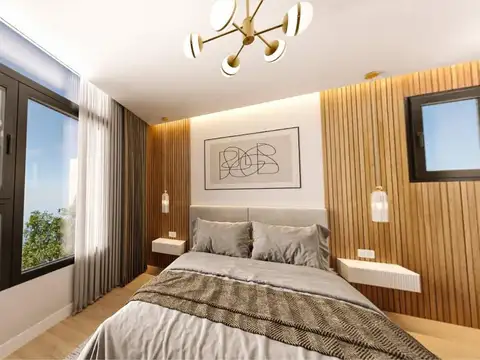 Departamento 2 ambientes con 2 baños