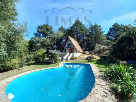 Cabaña + casa en 1.500m2 de terreno