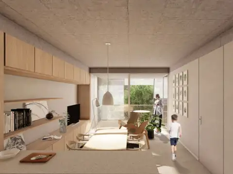 Departamento 3 ambientes con 1 baño