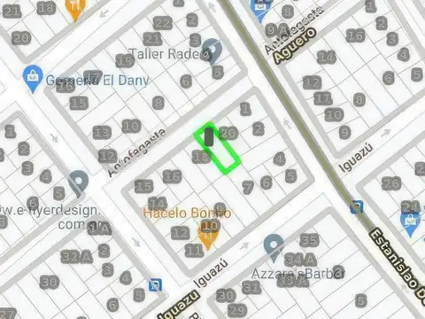 Terreno en Venta 8  mts Frente