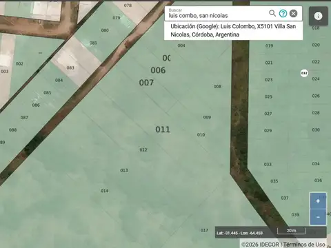 Terreno en Venta en Santa Maria, USD 16.000