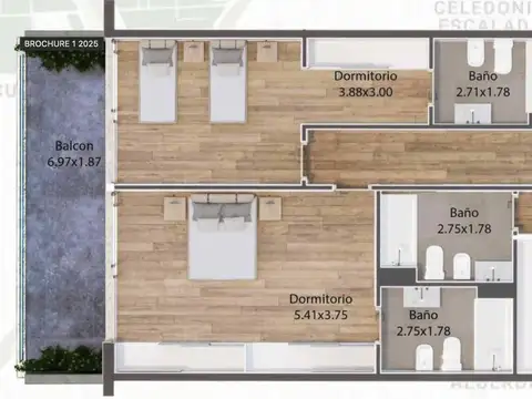 Departamento en Venta de 3 dormitorios