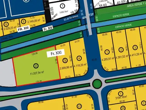 Terreno en Venta 95  mts Fondo