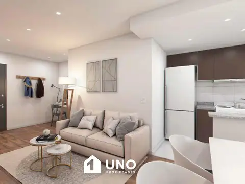 Departamento 2 ambientes con 1 baño