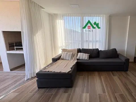 Departamento en venta amoblado en Belgrano Park – 2 dormitorios, balcón con asador y cochera doble