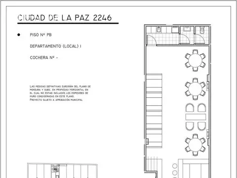 Ciudad de la Paz y Olazábal - Local 1