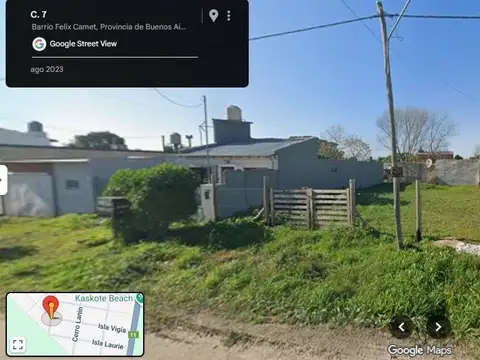 VENTA DE LOTE EN ESQUINA, BARRIO FELIX U CAMET