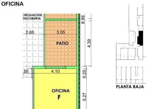 Oficina en venta en Barrio  Martin, Rosario c/ patio!