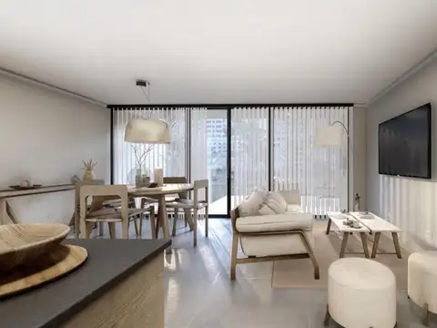 Departamento 2 ambientes con 1 baño