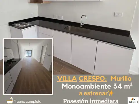 EXCELENTE MONOAMBIENTE DIVISIBLE de CATEGORÍA a ESTRENAR. Viví, trabajá y rentá en la zona más conectada de la Ciudad!