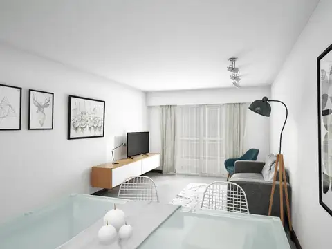 Departamento 2 ambientes con 1 baño