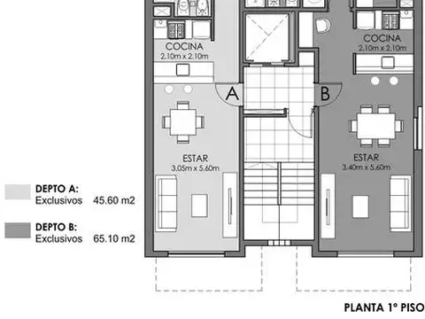 Departamento en Venta de 1 dormitorio