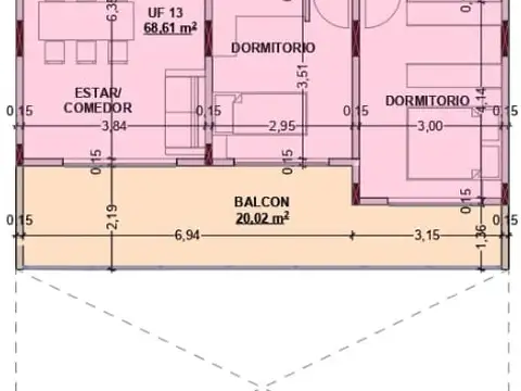 Departamento en Venta al Norte