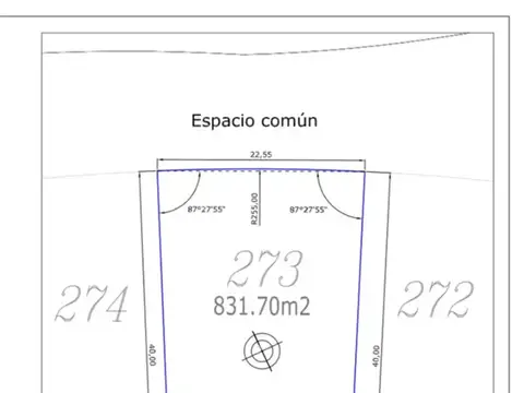 Terreno en Venta 22,55  mts Frente