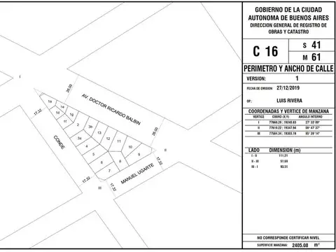VENTA LOTE COGHLAN USAM CANJE METROS 100%