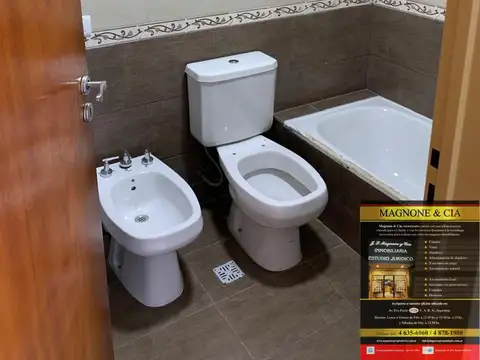Departamento 2 ambientes con 1 baño