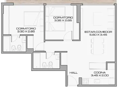 Departamento en Venta al Suroeste