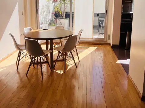 ALQ Duplex 3 amb al cfte  AMOBLADO  luminoso con terraza propia, baño y cocina comp, cochera, amenities