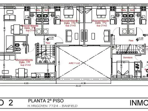 Departamento Monoambiente con 1 baño