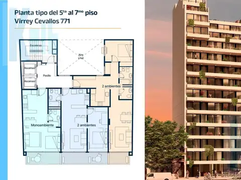 Departamento en Venta en Monserrat, USD 169.060