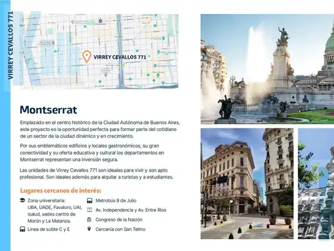 Departamento en Venta de 2 ambientes