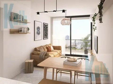 Departamento 2 ambientes con 1 baño