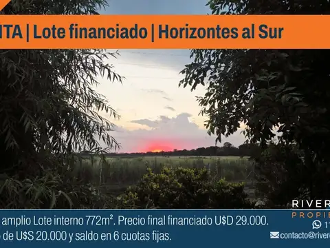 Lote Financiado-Oportunidad-Horizontes al Sur