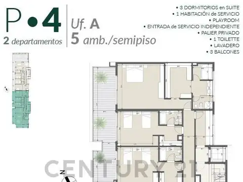 Avenida del Puerto 600, Piso 4