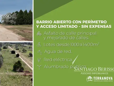 Terreno en Venta de 1003,0 m2