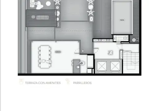 Departamento Monoambiente con 1 baño