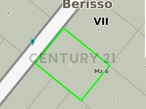 Terreno en Venta en Berisso, USD 40.000