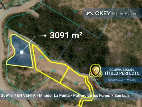 Terreno en Venta en Potrero De Los Funes, USD 20.000