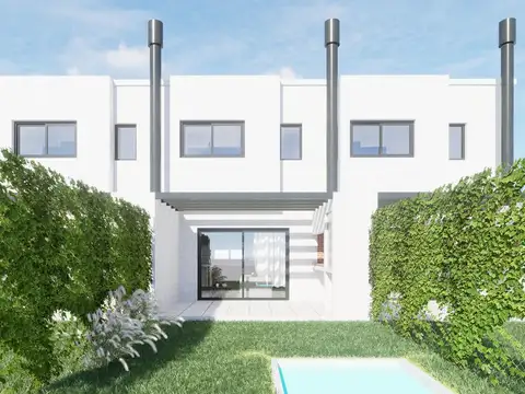 Casa de 2 dorm con cochera, jardín y pileta en Fisherton