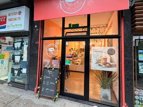 Fondo de comercio cafe take away listo p/trabajar