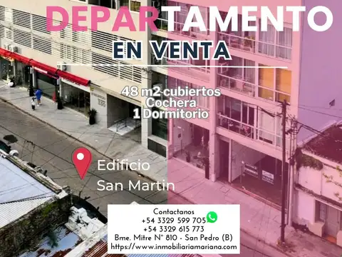 Departamento en venta c/ cochera en San Pedro