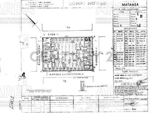 Terreno en Venta en Villa Luzuriaga, USD 82.000